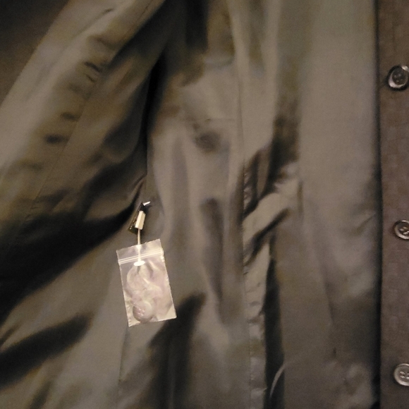 Limited Express Women's Checkered Trench Coat - Picture 3 of 7